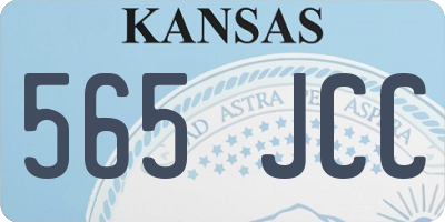 KS license plate 565JCC
