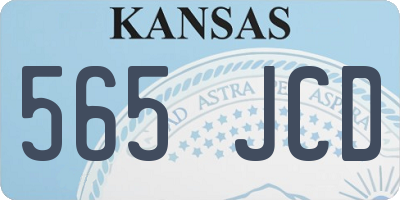 KS license plate 565JCD