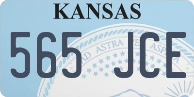 KS license plate 565JCE