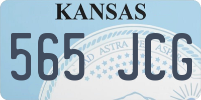 KS license plate 565JCG