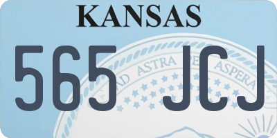 KS license plate 565JCJ
