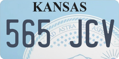 KS license plate 565JCV
