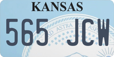 KS license plate 565JCW