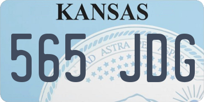 KS license plate 565JDG