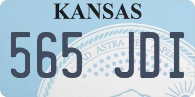 KS license plate 565JDI