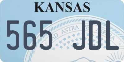 KS license plate 565JDL