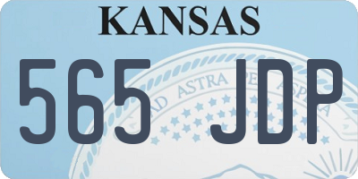KS license plate 565JDP