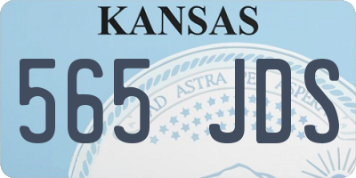 KS license plate 565JDS