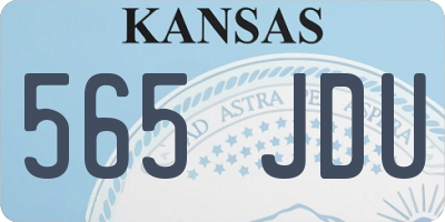 KS license plate 565JDU