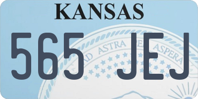 KS license plate 565JEJ
