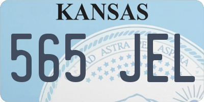 KS license plate 565JEL