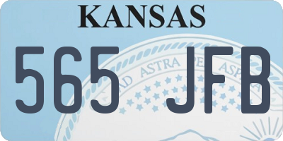 KS license plate 565JFB