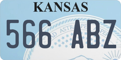 KS license plate 566ABZ