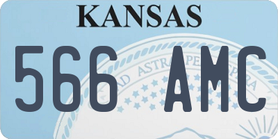KS license plate 566AMC
