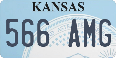 KS license plate 566AMG