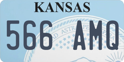 KS license plate 566AMQ