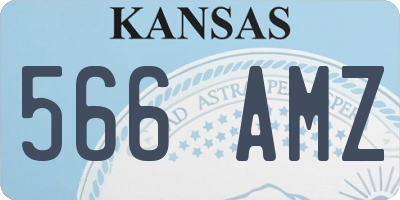 KS license plate 566AMZ