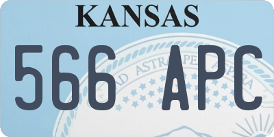 KS license plate 566APC