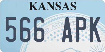 KS license plate 566APK