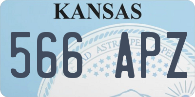KS license plate 566APZ