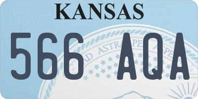KS license plate 566AQA