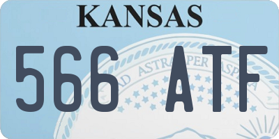 KS license plate 566ATF