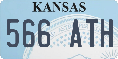 KS license plate 566ATH