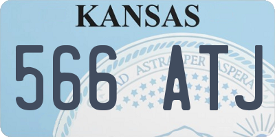 KS license plate 566ATJ