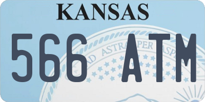 KS license plate 566ATM