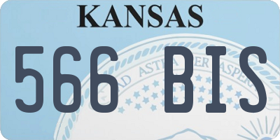 KS license plate 566BIS