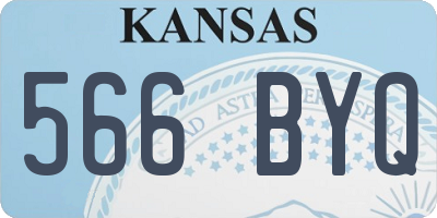 KS license plate 566BYQ