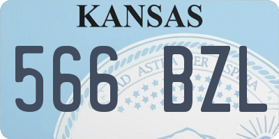 KS license plate 566BZL