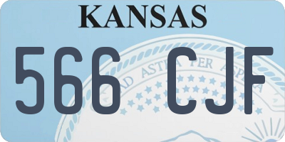 KS license plate 566CJF