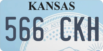 KS license plate 566CKH