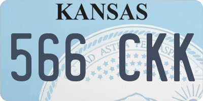 KS license plate 566CKK