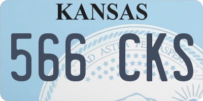 KS license plate 566CKS