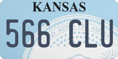 KS license plate 566CLU