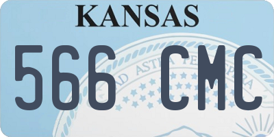KS license plate 566CMC
