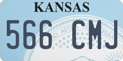 KS license plate 566CMJ