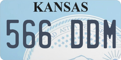 KS license plate 566DDM