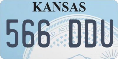 KS license plate 566DDU