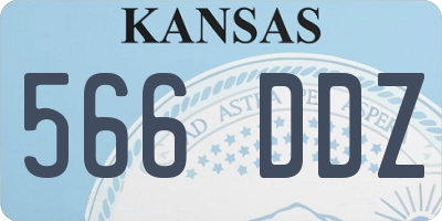 KS license plate 566DDZ