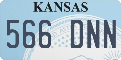 KS license plate 566DNN