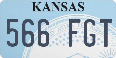 KS license plate 566FGT