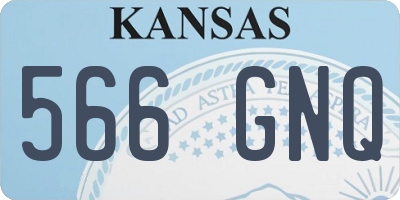KS license plate 566GNQ