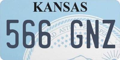 KS license plate 566GNZ