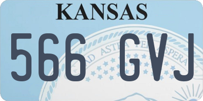 KS license plate 566GVJ