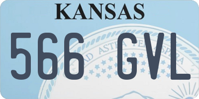 KS license plate 566GVL
