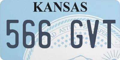 KS license plate 566GVT