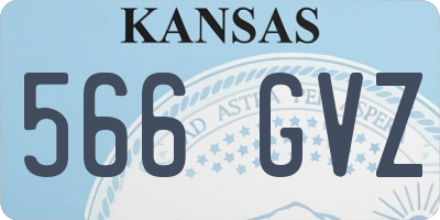 KS license plate 566GVZ